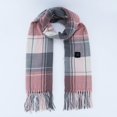 thumbnail image 2 of Yuanlong Winter Scarves Unisex Oversized Checkered Long Shawls Wraps With Tassels Street Neckwear Ladies Fashion Scarfs, 2 of 6