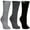 Carbon Melange/Stone Melange/Black, variant on Trespass Mens Jackbarrow Trekking Socks (Pack Of 3)