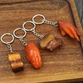 thumbnail image 6 of 6 Pcs Simulation Food Keychain False Braised Pork Keying Pendant Car Key Chain Ornaments for Bag Backpack Decorations, 6 of 20