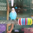 thumbnail image 4 of 12PCS Paper Rings Bird Chewing Toy Colorful for Parrots Interactive and Fun, 4 of 7