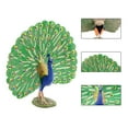 thumbnail image 6 of Lovely Peacock Figurine - Professional Painted Craft Wear-resistant Realistic Peacock Model, 6 of 8