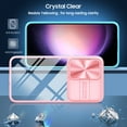 thumbnail image 2 of for Samsung Galaxy S24 Plus Case, Stylish Slim Crystal Clear PC Back + TPU Silicone Case with Sliding Camera Cover Anti-fingerprint Shockproof Phone Cases for Samsung Galaxy S24 Plus, Pink, 2 of 6