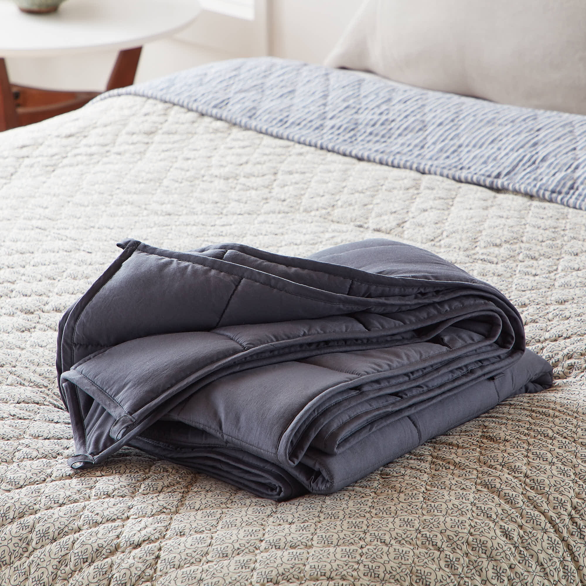 Great for Twin/Full Beds Details about   60 x 80  15 lbs Premium Cooling Heavy Weighted Blanket 