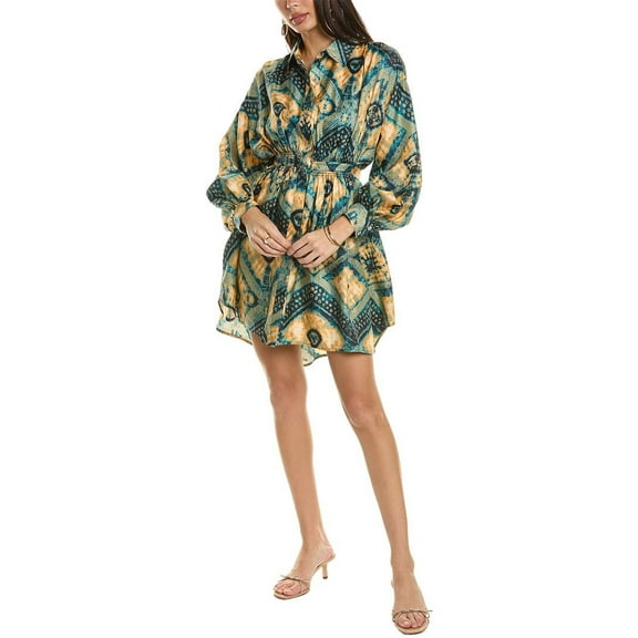 Ulla Johnson womens Jude Silk Dress, US 2, Blue