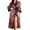 A-Pink61, variant on WomensSatin Robe Nightgown Plus Leopard Print Sleep Dress Fashion Nightwear For Valentine'S Day & Daily Home Wear
