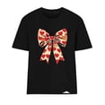 thumbnail image 4 of Neewe Womens Love Heart Shirts Short Sleeve Valentines Crewneck Colorful Heart Graphic Tees Tops, 4 of 4