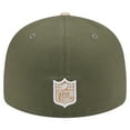 thumbnail image 4 of Men's New Era Light Beige/Olive Dallas Cowboys 2-Tone Color Pack Split Panel 59FIFTY Fitted Hat, 4 of 5