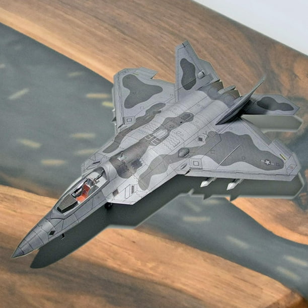 1:33 escala 3D F22 ensamblar juegos de modelos de papel juguetes de bloques de construcción DIY juguetes educativos para I Hugo Artesanías de naves espaciales