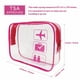 thumbnail image 3 of Neceser de viaje transparente Bolsa para líquidos homologada Bolsa de aseo transparente impermeable Bolsa de maquillaje de viaje de PVC Bolsa de cosméticos transparente portátil, 3 of 4