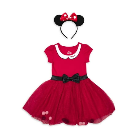 Minnie Mouse Costume Tutu Dress with Headband (Toddler Girls)