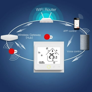 Voice Controlled, Electric Heating, Zigbee AC95-240V, Remote Temp Control, White Smart Thermostat App