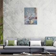 thumbnail image 6 of Farmhouse Bathroom Daisy Floral Wall Art Rustic Purple Flower Pictures Wall Decor Just Believe Butterfly Canvas Prints Painting Modern Home Framed Artwork for Living Room Bedroom Office 12"x16", 6 of 6