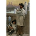 thumbnail image 3 of Carl Ernst von Stetten 11x14 Black Modern Framed Museum Art Print Titled - Young Sculptors on a Bridge in Paris, the Old Trocadero in the Distance (1888), 3 of 5