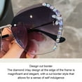 thumbnail image 3 of Gafas sin marco vintage de moda con diamantes de imitación Lentes rosa Sonducket, 3 of 6