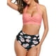 thumbnail image 1 of Traje de baño vintage de dos piezas para mujer Bikini retro de cintura alta con pliegues y cuello halter Vhermosa Trajes de Baño, 1 of 6