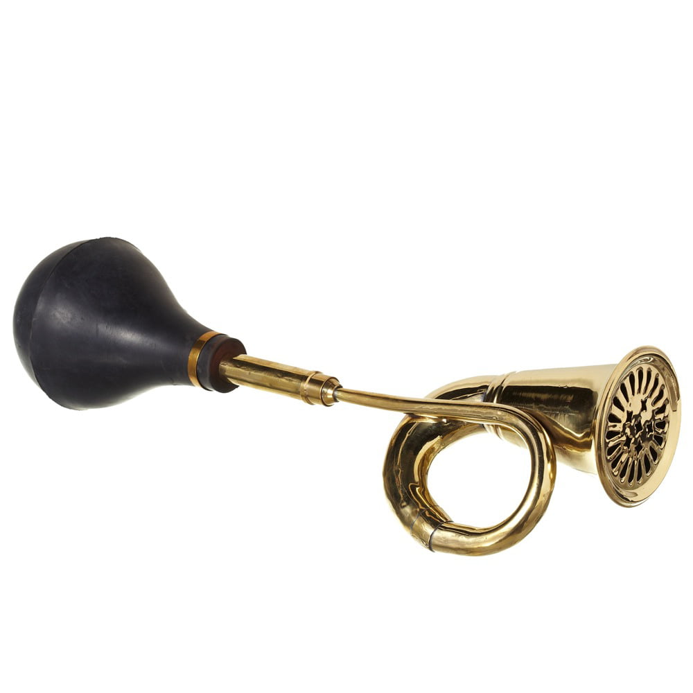 Brass Double Sound Bulb Horn For Truck Bike Car Taxi Clown Horn Bugle 