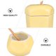 thumbnail image 5 of 2pcs Fruit Shape Ceramic Sugar Bowl Salt Pot Pepper Storage Jar Seasoning Bottle Container Condiment Spice Box Holder for Home Kitchen Countertop, 5 of 5