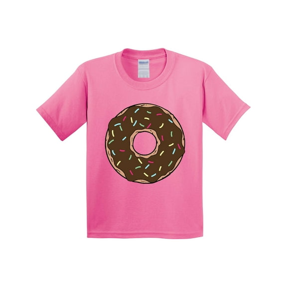Inktastic Chololate Donut with Sprinkles Youth T-Shirt