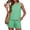 02 Green, variant on Htigea Womens Plaid 2 Piece Sets Casual Sleeveless Tank Top Shorts Matching Outfits Summer Loungewear Red S