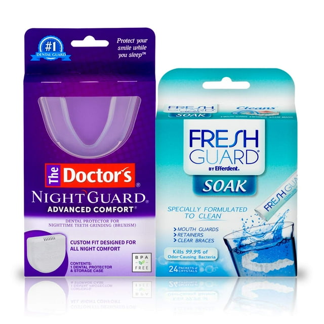 The Doctor's Advanced Comfort Night Guard and Fresh Guard Soak Crystals ...
