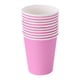 thumbnail image 1 of Toystoory Vasos de papel de calidad alimentaria para bebidas, vasos desechables artesanales resistentes al desgaste de amplia aplicación, 50 Mostrada rosa, 1 of 6