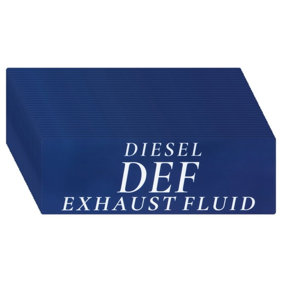 Uxcell 30-Pack Blue Diesel DEF Exhaust Fluid Sticker, 6x2" DEF Label for Diesel Engines [Blue and White]