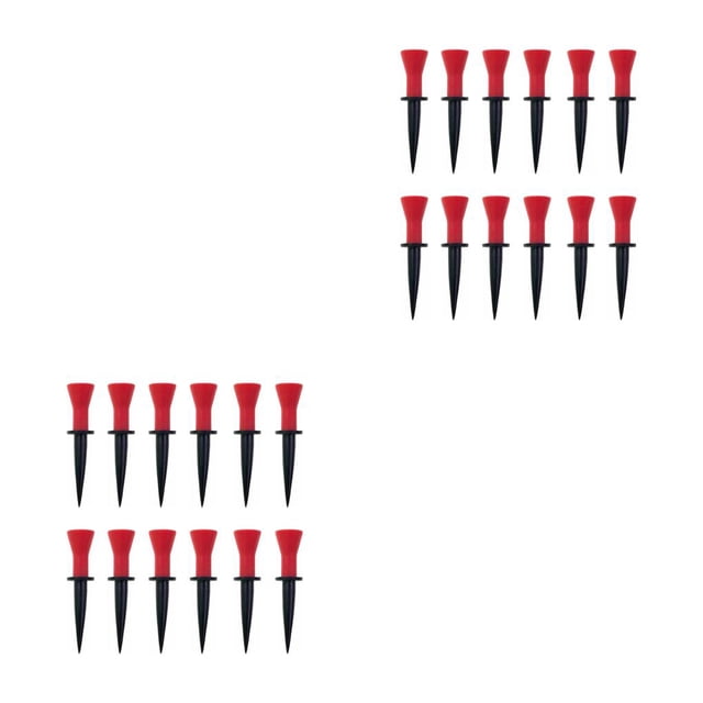 Soidarity Paquete de 12 soportes de plástico para pelotas de golf para práctica en interiores y exteriores para principiantes Rojo 58 mm 2piezas Soidarity CBP471205