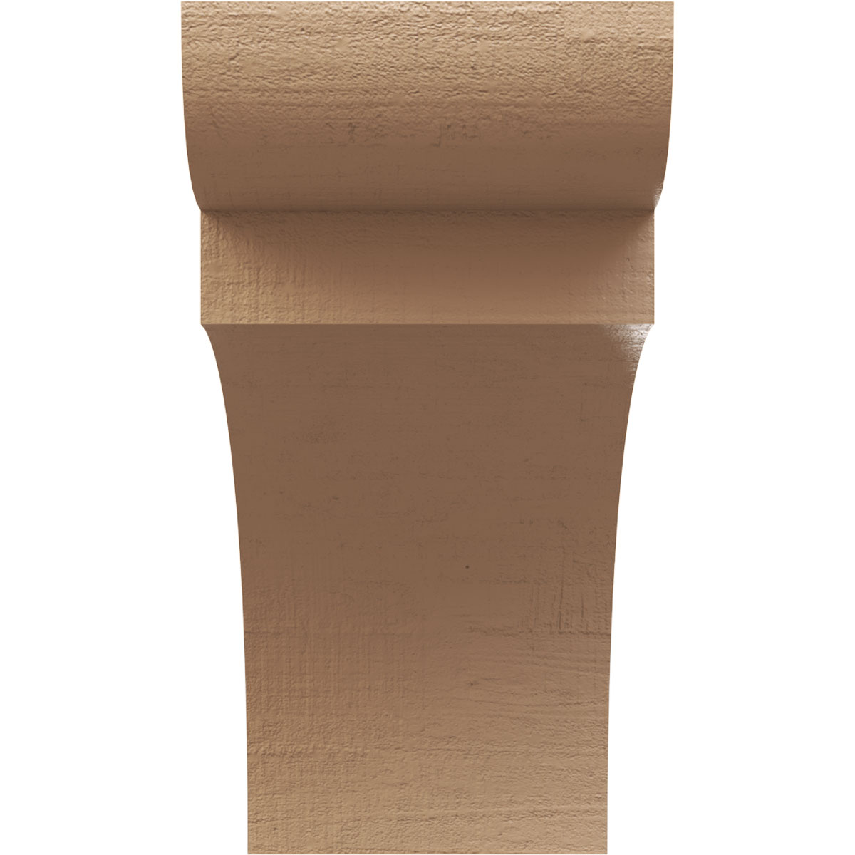 8"W x 16"D x 16"H Classic Yorktown Rough Cedar Woodgrain TimberThane Corbel, Primed Tan