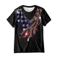 thumbnail image 6 of 2026 250th Anniversary of USA: Women's CrewNeck Short Sleeve Shirt Celebration Patriotic Flag Print 1776-2026 Tshirt, Vintage Commemorative Women's Long Sleeve Shirt 4th of July Black L, 6 of 6