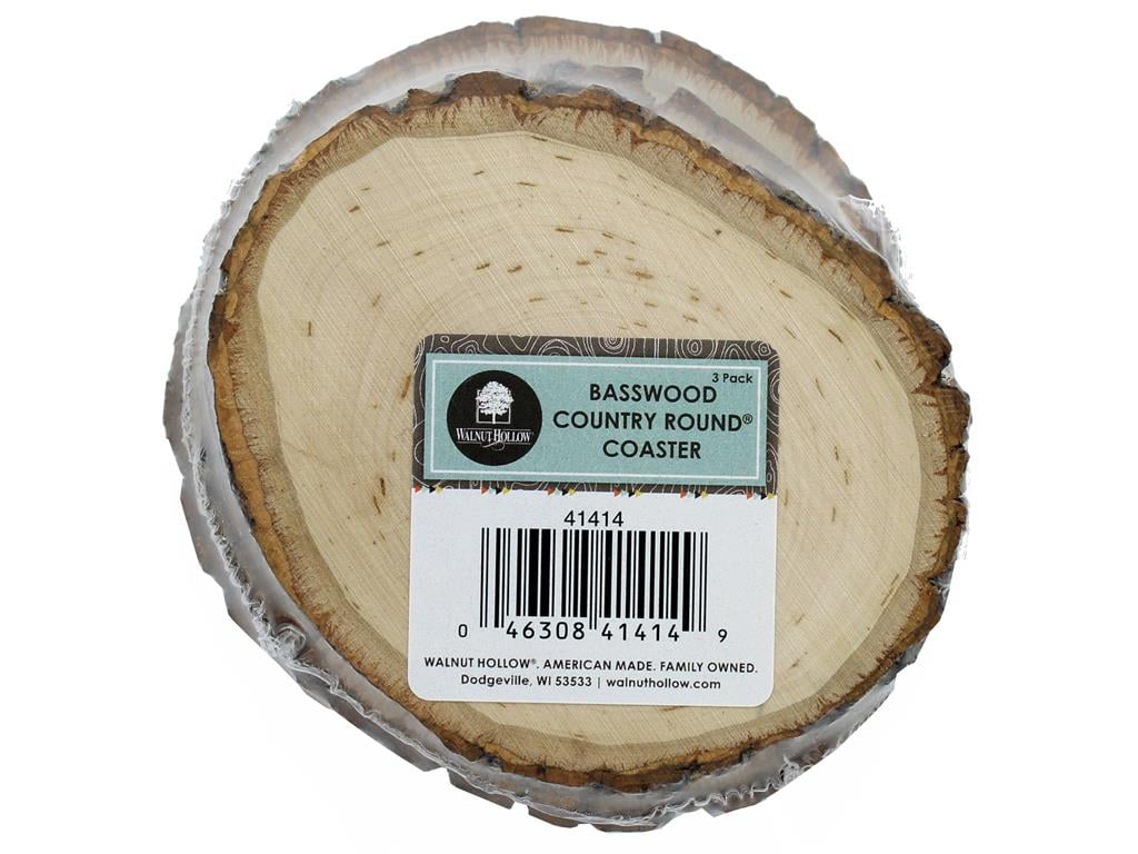 Walnut Hollow Basswood Country Round Coaster