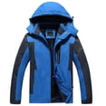 thumbnail image 1 of Chaqueta de invierno de talla grande con forro polar para exteriores, resistente al frío, de algodón, acolchada, impermeable, resistente al desgaste, para montañismo, esquí y montañismo, 1 of 4