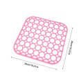 thumbnail image 5 of Multifunctional Plastic Sink Mat - Non-Slip Drainage Board for Vegetable Washing, Thermal Insulation Kitchen Sink Protector (26X26Cm), 5 of 5
