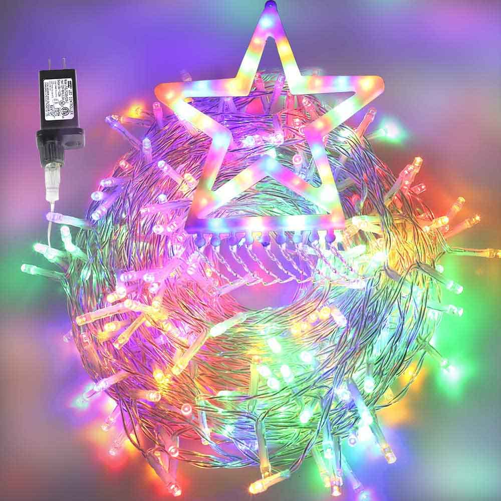 Outdoor Christmas Decoration Star String Lights 317 LED Waterfall