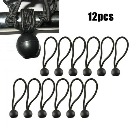 

12Pc Bungee Balls Cords Shock Elastic Toggle Tarpaulin Trailer Cover Tent