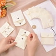 thumbnail image 3 of 10Pcs Velvet Jewelry Pouches with Snap Button Off White Velvet Cloth Gift Storage Bag for Jewelry Necklace Bracelet Packing 7x7cm colorful, 3 of 9