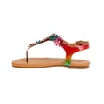 thumbnail image 2 of Beverly Hills Polo Club Girls Thong Sandal with Multi Flower Accents, Multi Bright, Size: 8, 2 of 5