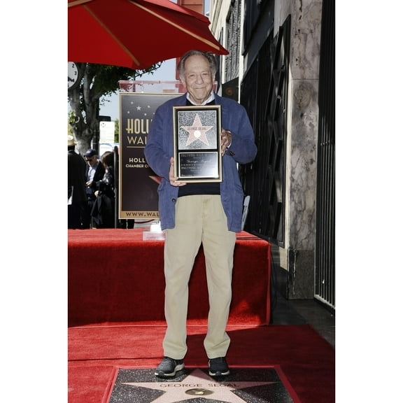 George Segal At The Induction Ceremony For Star On The Hollywood Walk Of Fame For George Segal Hollywood Boulevard Los