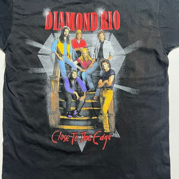 Diamond Rio Black T-Shirt Cotton Full Size Unisex S-5XL