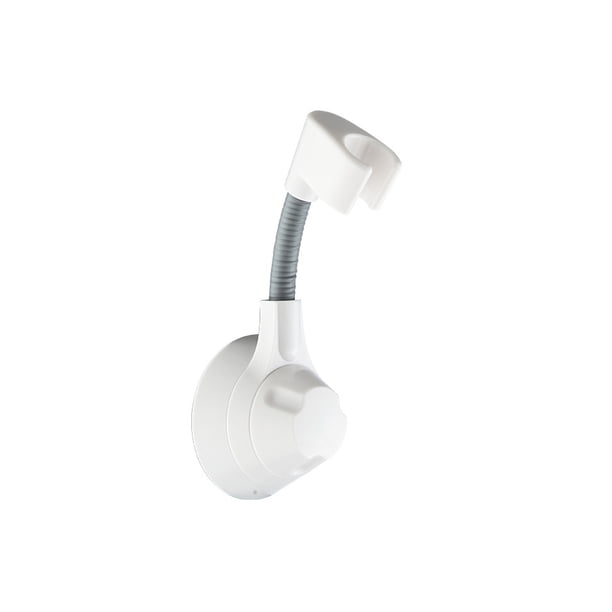 Naiovety Soporte Cabezal de ducha Ventosa Soporte montado en la pared Estante de perforación universal simple Desmontable Universal de larga duración Accesorios de baño Porcelana Blanca Naiovety HA078262-03