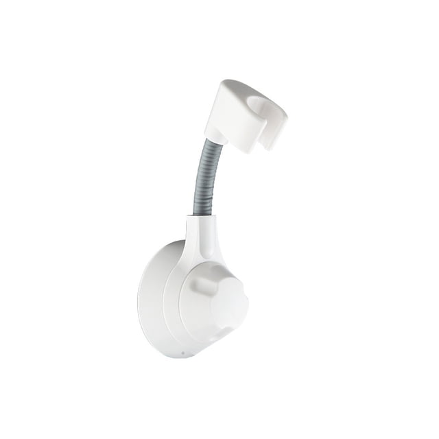 Moyic Soporte Cabezal de ducha Ventosa Soporte montado en la pared Sin estante de perforación Desmontable Conveniente Estable de larga Accesorios de baño Porcelana Blanca