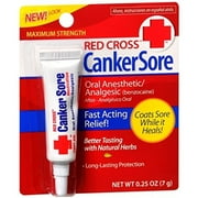 Red Cross Canker Sore Medication 0.25 oz (Pack of 7)