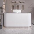thumbnail image 1 of Modern Counter Reception Desk Bar Salon Cash Standing Office Spa Reception Desk Front Mostrador Recepcion Commercial Furniture My Lux Decor Round, 1 of 6