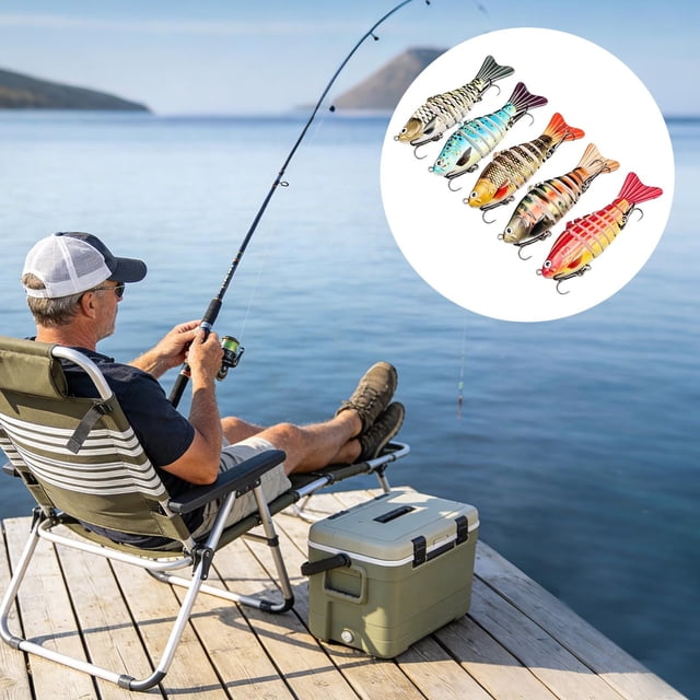 KlonfdSegmented Lifelike Swimbait With Realistic Action For Enhanced Success