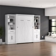 thumbnail image 2 of Pemberly Row 113W Full Murphy Bed With 2 Wardrobe Closet Organizers in White, 2 of 13