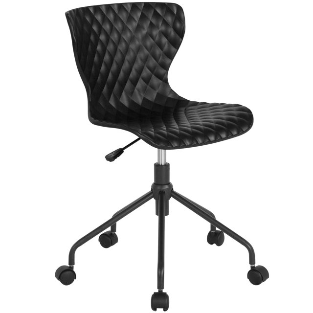 Brockton Contemporary Design Black Plastic Task Office Chair