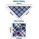 thumbnail image 3 of Paquete de 8 bandanas lavables brillar Triángulo para perros y gatos color aleatorio, 3 of 5
