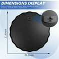 thumbnail image 5 of TEWLOSS Round Mirrors Wall Mirror 24" Wavy Mirror for Bathroom Black Aluminum Alloy Frame, 5 of 10