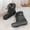 BLACK/GREY, variant on "DREAM PAIRS Boys Girls Mid Calf Winter Snow Boots Toddler/Little Kid/Big Kid"