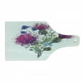 thumbnail image 1 of Dragonfly Cutting Board, Summer Natural Meadow Herbs Bouquet Wild Thistles Chamomiles Watercolor Boho Art, Tempered Glass Cutting and Serving Board, Wine Bottle Shape, Multicolor, by Ambesonne, 1 of 1