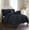 Black, variant on 10-PIECE Bed-in-a-Bag Pleated Comforter Set,King/Cal King Black